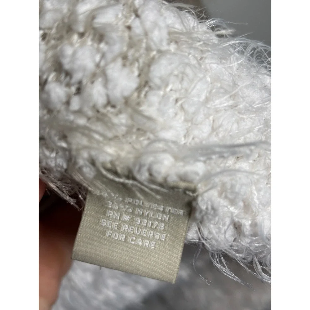 Joan Vass Fuzzy Eyelash Knit Ombre Cardigan Womens Small Open Front